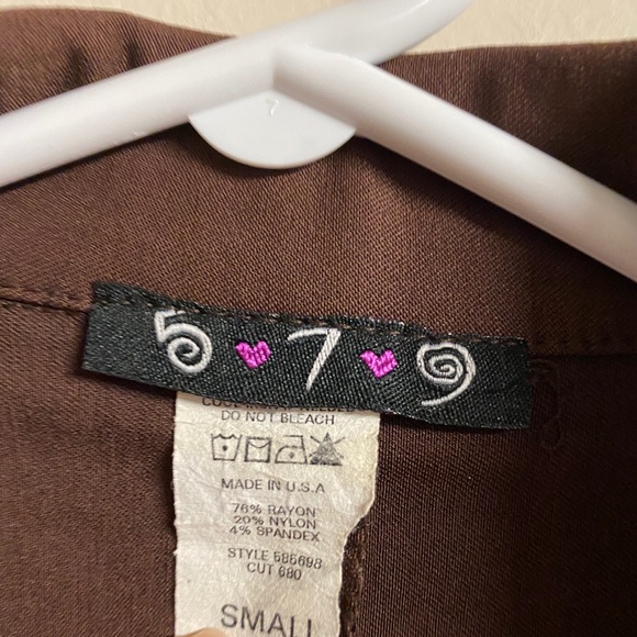 5-7-9 Brown Blazer Suit Jacket - Picture 3 of 3